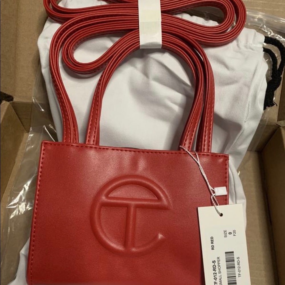 Small red Telfar bag
